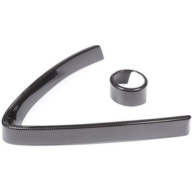 Resim Alfa Romeo Giulia Araba Ön Tampon Hava Izgarası V Dekoratif Şeridi, V-çerçeve + Logo Dış Halka Ön Tampon Dekoratif Ürünleri İçin Uygundur. 