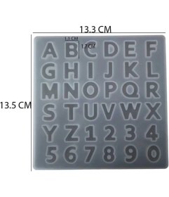 Resim Tinky Winky Epoksi Silikon Kalıp Büyük Harfler Kalıbı Küçük Boy 1.7 cm 