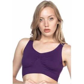 Resim Mor Mı Emay 4001 Soft Sporcu Büstiyer Beyaz 