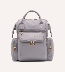 Resim Vista Pastel Gri Gold Kumaş Bebek Çantası 