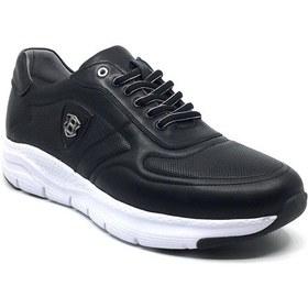 Resim Luis Figo %100 Hakiki Deri Rahat Ortopedik Erkek Günlük Yazlık Spor Büyük Numara Ayakkabı 45-50 Siyah 