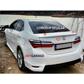 Resim Toyota Corolla Boyasız 2013-2018 Bagaj Spoileri-fiberglass 