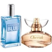 Resim Avon Cherish Kadın Parfüm EDP 50 ML + Individual Blue Erkek Parfüm EDT 100 ML 