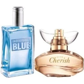 Resim Avon Cherish Kadın Parfüm EDP 50 ML + Individual Blue Erkek Parfüm EDT 100 ML 