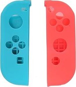 Resim Gamepad Kılıfı Hafif Darbeye Dayanıklı Gamepad Kılıfı NS Switch için Hassas Kesim Ofis Ev Oyun Pedi Anahtarı (Kırmızı mavi) 