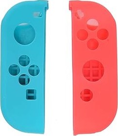 Resim Gamepad Kılıfı Hafif Darbeye Dayanıklı Gamepad Kılıfı NS Switch için Hassas Kesim Ofis Ev Oyun Pedi Anahtarı (Kırmızı mavi) 