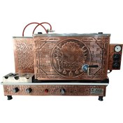 Resim 3 Demlikli Bakır Çay Kazanı Sadece Elektrikli Bakır Çay Semaveri 