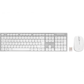 Resim Everest Km-6063 Beyaz/gri Kablosuz Q Multimedia Klavye Mouse Set 
