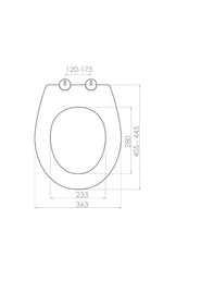 Resim Slim Smart Thermoplast Yavaş Kapanır Klozet Kapağı Beyaz 