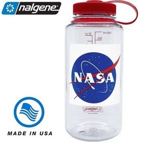 Resim Nalgene 32 Oz Nasa Logo Tritan Suluk Matara 1 Litre Şeffaf 