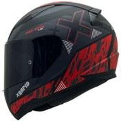 Resim LS2 Rapıd 2 Xtreet Mat Siyah-kırmızı Kask Siyah Cam-şeffaf Cam Hediye 