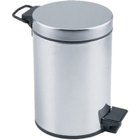 Resim Pedallı 3lt Krom Metal Çöp Kovası 5399 Çok Renkli 
