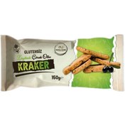 Resim MAYALI HANE Glutensiz Zeytinli Çörekotlu Kraker 150g 
