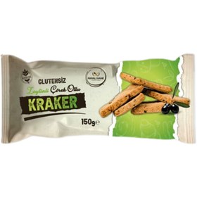 Resim MAYALI HANE Glutensiz Zeytinli Çörekotlu Kraker 150g 