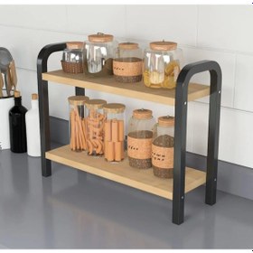 Resim Ahşap Mutfak,banyo,kahve Köşesi Standı Raf Baharatlık Ahşap 