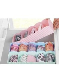 Resim Çekmece İçi Düzenleyici 5 Gözlü Kravat Çorap Düzenleyici Çok Renkli 
