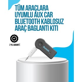Resim Alvo Store Araç Içi Bluetooth Aux Müzik ve Telefon Görüşmesi Adaptörü 