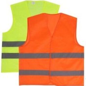 Resim İKAZ YELEĞİ TURUNCU YEŞİL GÜVENLİK FOSFORLU REFLEKTÖRLÜ YELEK 
