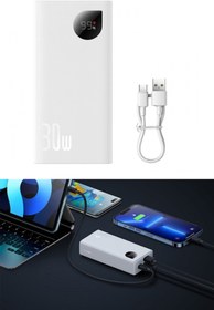 Resim Westus Ultra 30w 10000mah Hızlı Power Bank+kablo Iphone 13/12 Pro Max 11 Samsung Galaxy S21 Ipad Uyumlu 