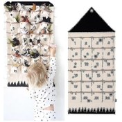 Resim 24 Yuvalı Advent Takvimi Noel Geri Sayımı Noel Askılı Cepler Hediye 