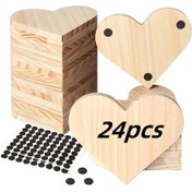 Resim Topshop1 24 Parça Bitmemiş 4 İnç Ahşap Bardak Altlığı Lazer Gravür Boyama Dekor 