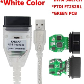 Resim Xiyu Shop Anahtar Stili ile Beyaz FT232RL Yeşil Pcb Kurulu ile Bmw K + Can K Can Anahtarı ile Bmw E46 K Dcan USB Arabirim Kablosu Ücretsiz Gemi (Yurt Dışından) 