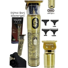 Resim Teknotrust Dijital Göstergeli Saç ve Sakal Tıraş Makinesi Çok li Sıfıra Yakın IP-1949 