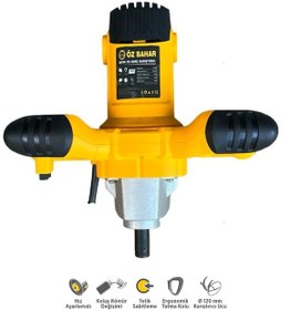Resim Özbahar OZB1636 1400W 120 MM Elektrikli Boya Harç Karıştırıcı 
