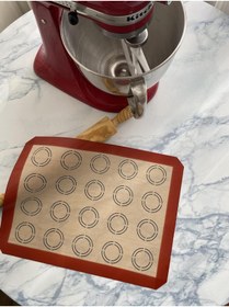 Resim STOREMAX Yapışmaz Makaron Silpat, Kırmızı Çerçeveli, 18 Halkalı 1175735 