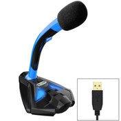Resim K1 Telefon Tutuculu Masaüstü USB Kablolu Mikrofonu 