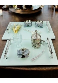 Resim Harmonize Beyaz Söz Tepsisi Ve Damat Kahve Fincanı Siyah Siyah 