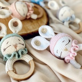 Resim Amigurumi Zoe Çıngırak - Mavi 