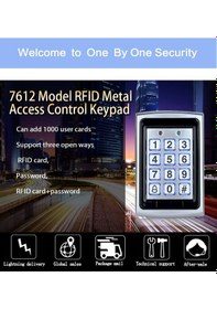 Resim Sonex Rfid 125 Khz Metal Işıklı Şifreli Ve Kartlı Kapı Açma Sistemi 