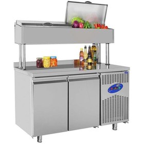 Resim Csa İnox CSA Karacasan 281 Lt İki Kapılı 700'Lük Yükseltilmiş Makeup Buzdolabı(304 Çelik) 