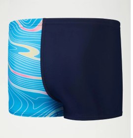 Resim Speedo Digital Allover V-cut Aquashort Erkek Çocuk Mayo Lacivert 