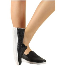 Resim Kadın Babet Rahat Hafif Ayakkabı Siyah-Siyah 