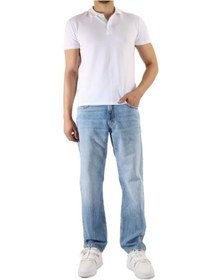 Resim Denim Mavi Wide Leg Pantolon Mavi 