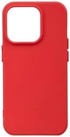 Resim Apple İphone 15 Pro Max Kılıf Silikon Lansman Kılıf Kapak Kırmızı 