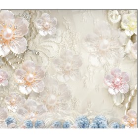 Resim Olinpa Cam Ocak Arkası Koruyucu | Çiçek 