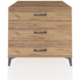 Resim Kronos Şifonyer 3 Çekmeceli 88x59x80 Çam-çam Atlas Çam 
