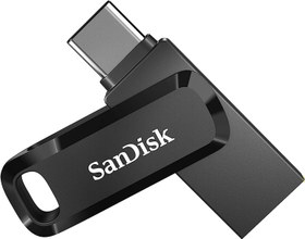 Resim SanDisk Ultra Dual Drive Go 256GB SDDDC3-256G-G46 USB & Type-C Flash Bellek Siyah 