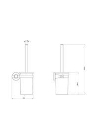 Resim Serel Purity Tuvalet Fırçalığı Camlı Altın Görünümlü 140113010A 