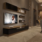 Resim Trendstyle 5220S Mdf Tv Ünitesi Tv Sehpası Pera Siyah 