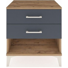 Resim Hyperion Komodin 2 Çekmeceli 60x44x64 Çam-antrasit Çam 