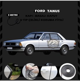Resim Ford Tanus Oto Araç Kapı Koruma Fitili 5metre Parlak Siyah Renk 