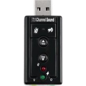 Resim 7.1 USB Ses Kartı Çevirici Dönüştürücü Kulaklık Mikrofon 3.5mm Adaptör Laptop Virtual Sound 