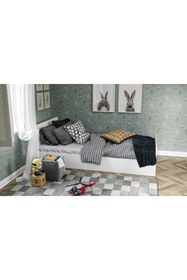 Resim KZNMOB HOME Tek Kişilik Mdf Karyola - 100cm X 200cm 