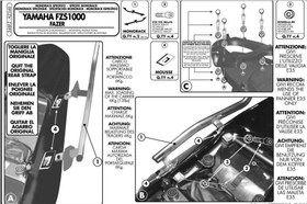 Resim GIVI 348FZ YAMAHA FZS 1000 FAZER (01-05) ARKA ÇANTA TAŞIYICI 
