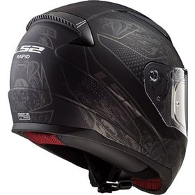 Resim Ls2 Rapid Crypt Kapalı Kask Mat Siyah 