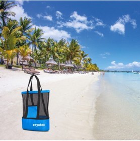 Resim eryatex Çift Bölmeli Termos Özellikli Yalıtımlı Omuz Askılı Piknik Kamp Plaj Tatil Çantası 15+35 Lt 